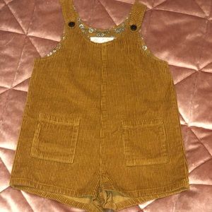 Corduroy shorts jumper